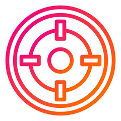 Target Vector Icon Design Illustration