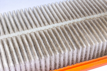filter element to protect mechanisms from abrasive particles contained in dusty air