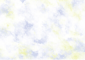 水彩　イエローとパープルの背景素材　春、秋のイメージ