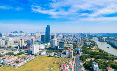 Urban environment of Wuzhong District, Suzhou, Jiangsu province