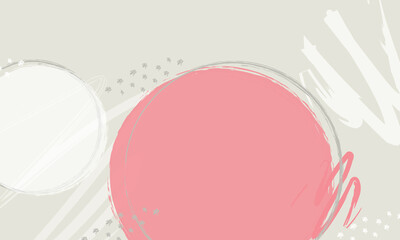 Background circles tan and pink