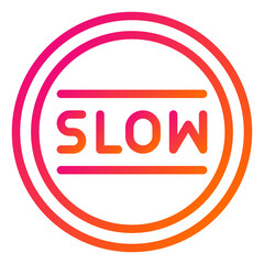 Slow Vector Icon Design Illustration