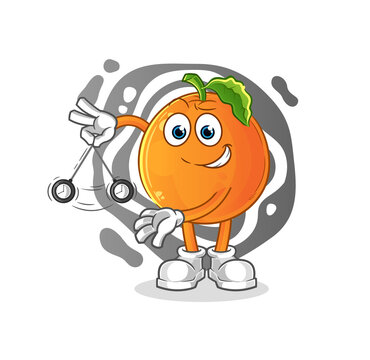 recommend clip art: Orange hypnotizing cartoon. cartoon mascot vector