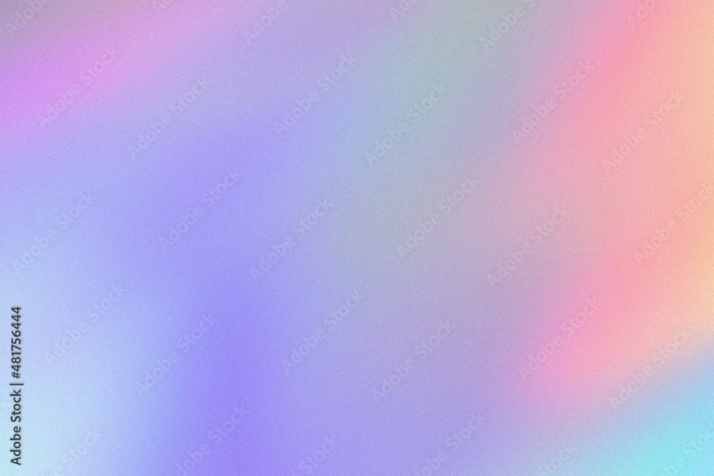 Poster abstract pastel holographic blurred grainy gradient background texture. colorful digital grain soft 