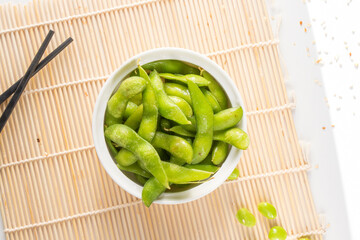 Soybean in the plate, asian food