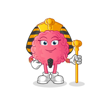 recommend clip art: brain ancient egypt cartoon. cartoon mascot vector