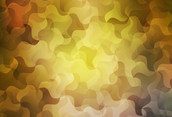 Dark Green, Yellow vector abstract mosaic backdrop.