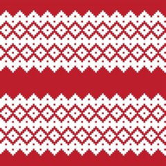 Argyle Fair Isle Seamless Pattern Design