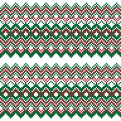 Argyle Fair Isle Seamless Pattern Design