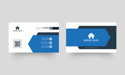 Corporate clean and modern business card template