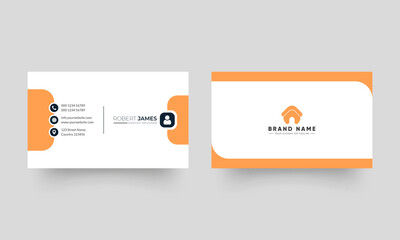 Corporate clean and modern business card template