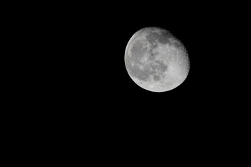 full moon black background
