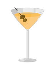 cocktail with olives