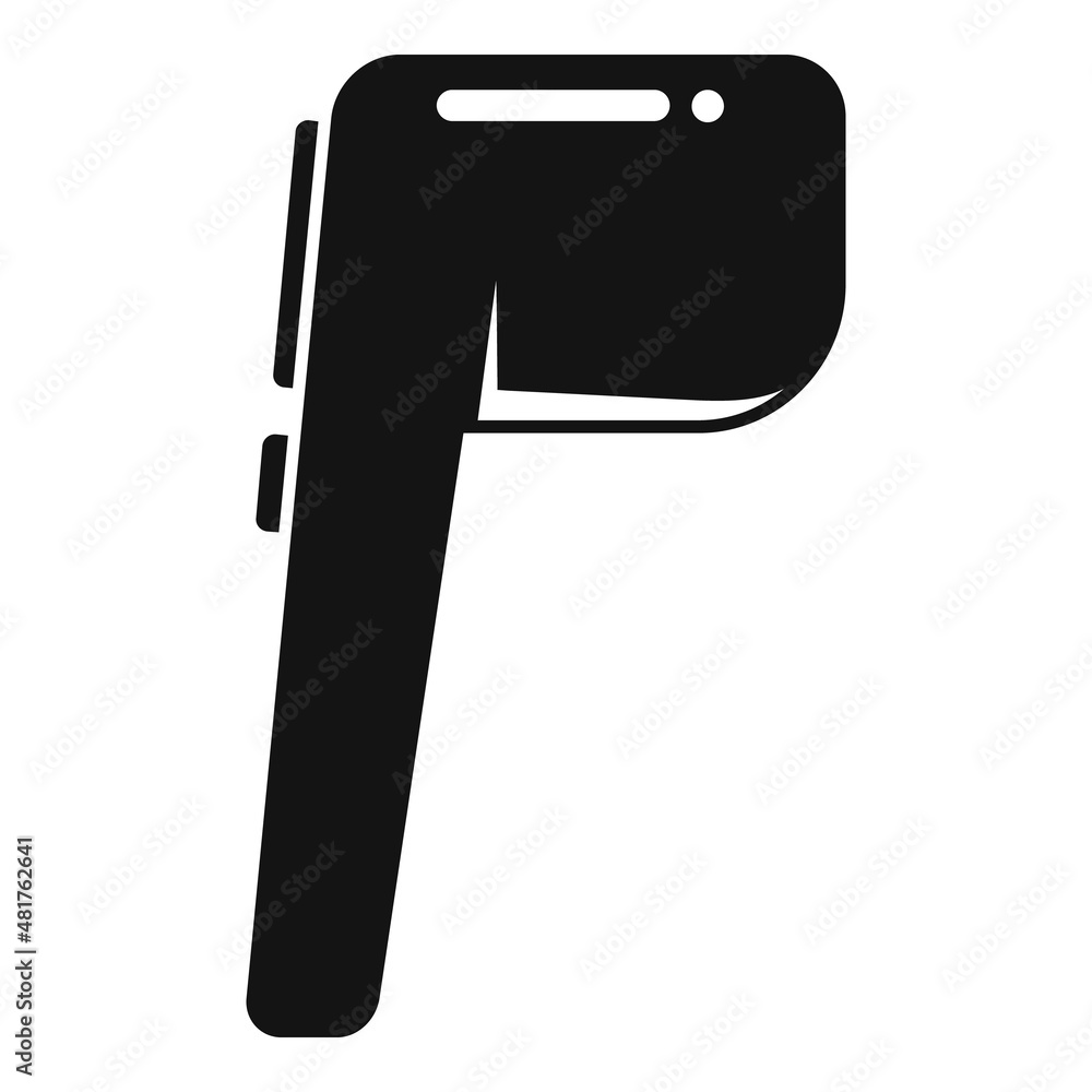 Poster sensor gun icon simple vector. digital temperature
