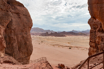Fantastically  beautiful mountain nature in Timna National Park near Eilat, southern Israel.