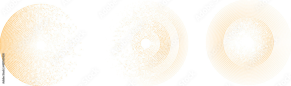 Poster grunge lines in circle form . spiral vector illustration .textured round logo . design element . abs