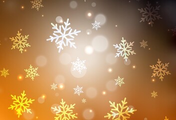 Dark Orange vector template in carnival style.