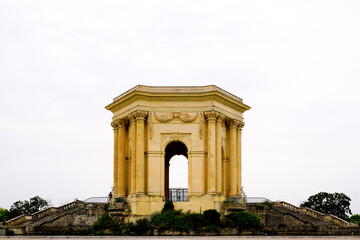 Fototapeta na wymiar Saint Clement Aqueduct building arch in Montpellier city south France