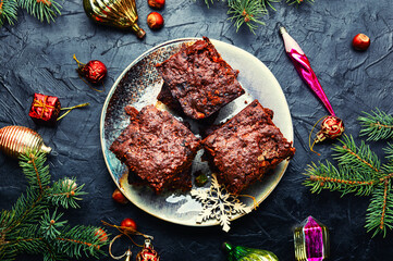 Panforte is a traditional Italian Christmas torte.