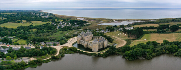 aerial view of the castle of Suscinio