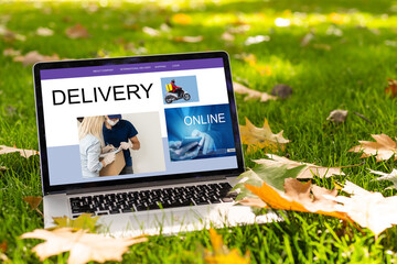 Shopping online concept. Shopping service on The online web. offers home delivery