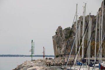 Sistiana zwischen Triest Duino und Grado in Friaul-Julisch Venetien Italien an der Adria Mittelmeer 