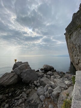 Sistiana zwischen Triest Duino und Grado in Friaul-Julisch Venetien Italien an der Adria Mittelmeer 