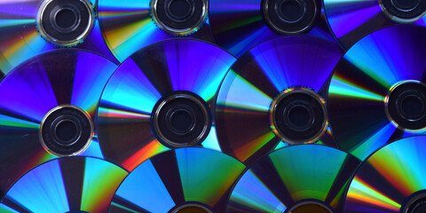 Fondo de cd o dvs de colores multicolor. 