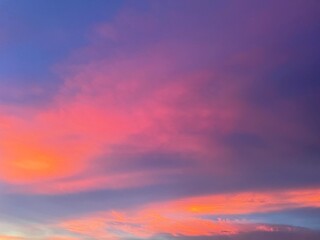 Naklejka na ściany i meble sunset sky background