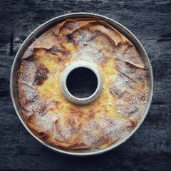 Milchreiskuchen aus dem Omnia Camping Backofen