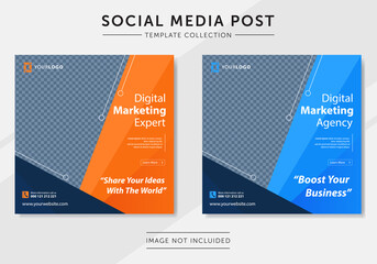 Digital business marketing social media post template 