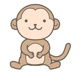 手描きの猿のイラスト