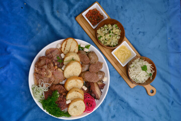 food in the restaurant