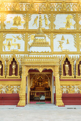 Buddha image of Wat Amphawan,Wat Phra That Nong Bua, Ubon Ratchathani province, Thailand - 481776080