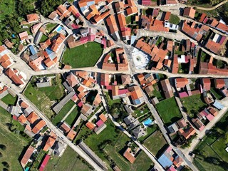 Vista aerea de urbanizacion en España