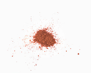 chocolate powder on a white background,isolated