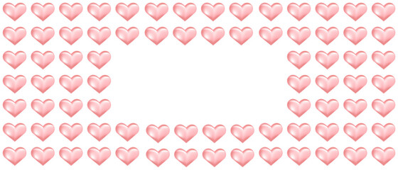 Background for Valentine's day,wedding,birthday with balloons in the form of pink hearts. Template for a website, social network, greeting card or invitation.