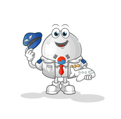 Obraz premium south korea pilot mascot. cartoon vector