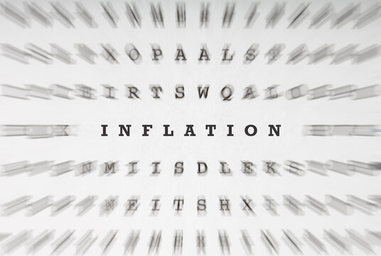 Word Inflation in crossword letters with motion focus effect