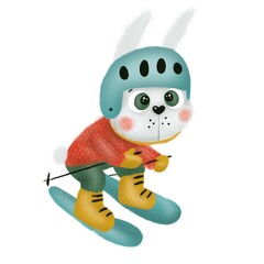 Rabbit skiing 