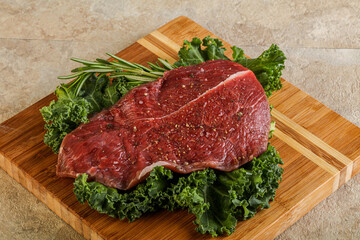 Raw beef steak for grill