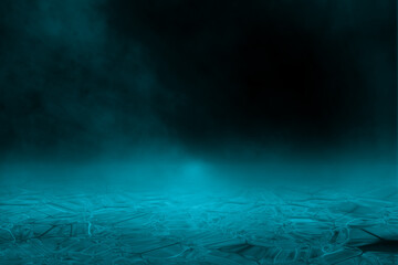 3d illustration landscape empty abstract light. Another land in the unknown planet