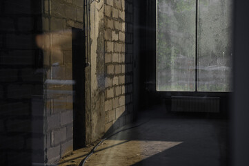 Building construction. View of the interior.