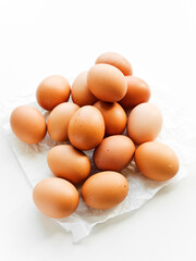 Raw chicken eggs