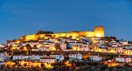 Obraz premium panoramic view of the medieval town of Castelo de Vide in Alentejo, Portugal