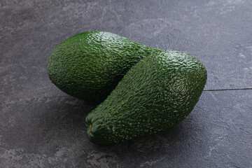 Fresh ripe green organic exotic avocado