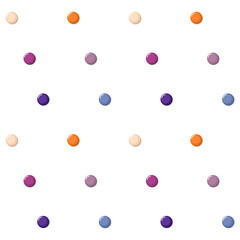 Polka dot seamless pattern. Vector colorful background.
