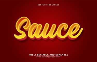 Fototapeta premium editable text effect, Spicy Sauce style