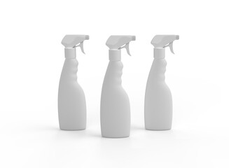 Spray Bottles Isolated