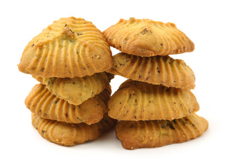 Cookies on a white background